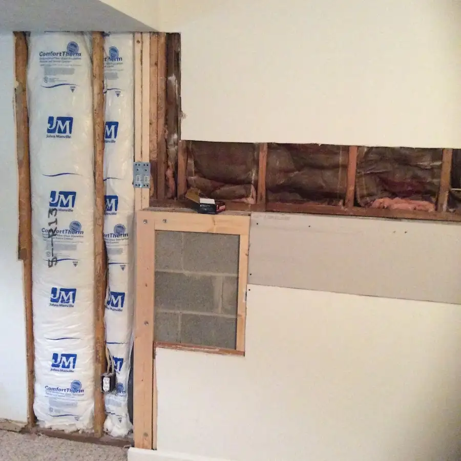 Wall insulation replacement during Contents Cleaning & Restoration in Chico